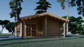 Blockbohlenhaus LUDWIG (44 + 44mm), 6x12m, 72m² – Bild 4