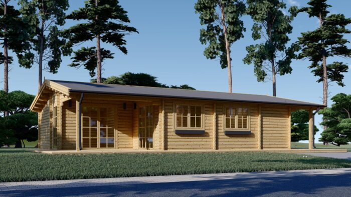 Blockbohlenhaus SCHLADMING (66 mm) 96 m² – Bild 2