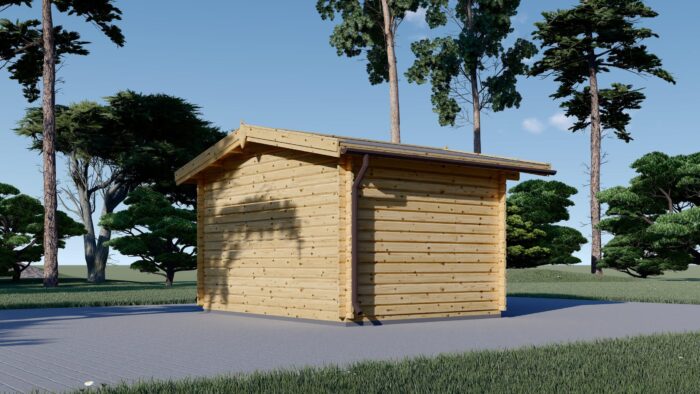 Gartenhaus aus Holz OLIVER (44mm), 4x3m, 12m² – Bild 4
