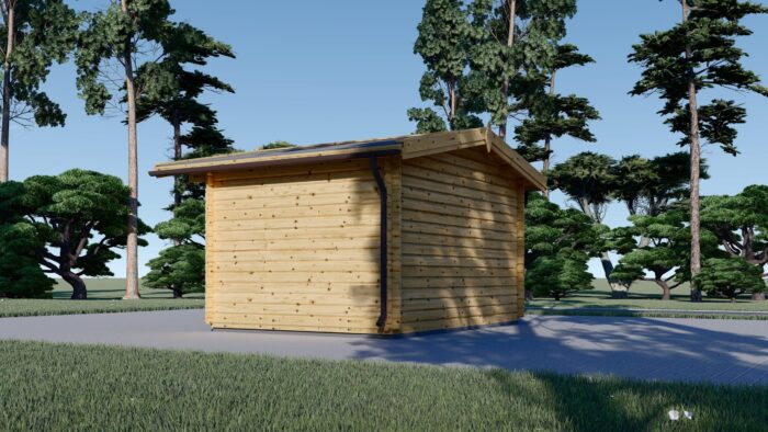 Gartenhaus aus Holz OLIVER (44mm), 4x3m, 12m² – Bild 5