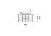 Gartenhaus PALM, 4x4m, 16m² – Bild 7
