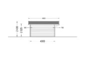 Gartenhaus PALM, 4x4m, 16m² – Bild 8