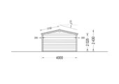 Gartenhaus PALM, 4x4m, 16m² – Bild 9