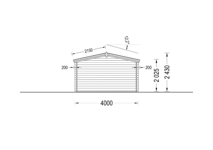 Gartenhaus PALM, 4x4m, 16m² – Bild 9