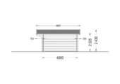 Gartenhaus PALM, 4x4m, 16m² – Bild 10