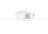 Blockbohlenhaus BOZEN (44 + 44mm), 15x6m, 90m² Isoliert – Bild 10