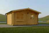 Gartenhaus Donau (44mm) 6x6m, 36m²