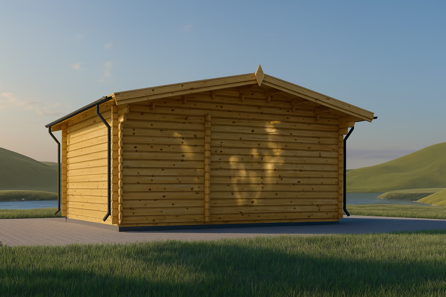 ChatGPT-Image-10.-Juli-2025-09_24_40.png Gartenhaus Donau (44mm) 6x6m, 36m² – Bild 3