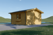 Gartenhaus Donau (44mm) 6x6m, 36m² – Bild 2