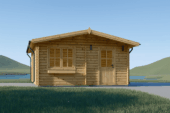 Gartenhaus Donau (44mm) 6x6m, 36m² – Bild 4