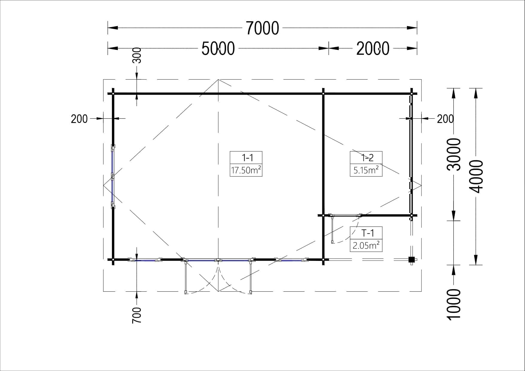 Clara_5.00x4.00shed_2.00x3.00_page-0001.jpg Premium Gartenhaus  CLAUDIA (66mm) 28m², 7x4m – Bild 6