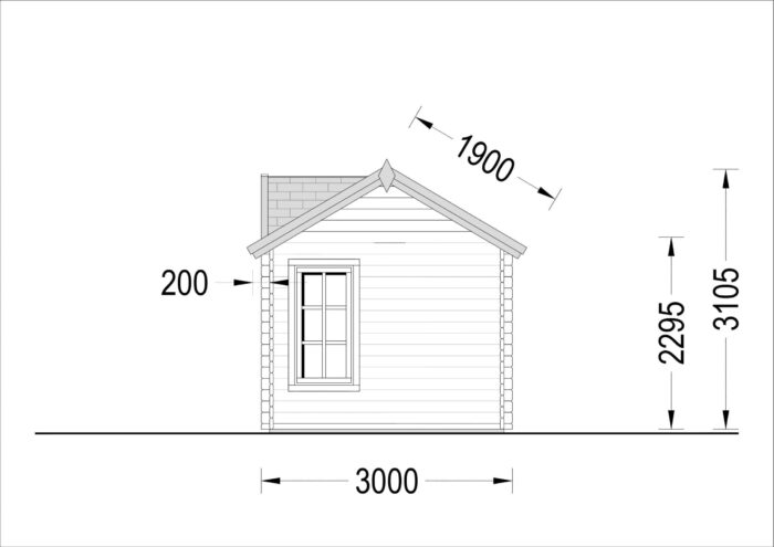 Premium Gartenhaus BRÜSSEL, 4x3m, 12m² – Bild 10