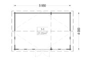 Gartenhaus DORA, 6x4 m, 24 m² – Bild 7