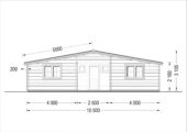 Premium Blockbohlenhaus FRITZ (44mm) 60m² – Bild 7