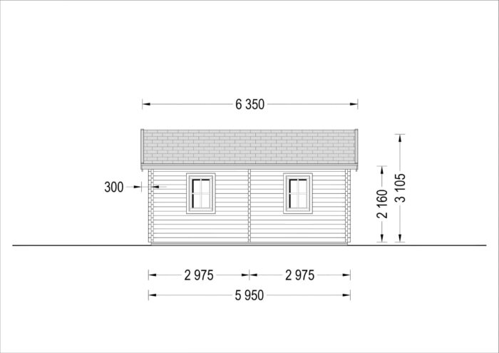 Premium Blockbohlenhaus FRITZ (44mm) 60m² – Bild 10