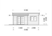 Gartenhaus HELENE 6x4m, 24m² mit 12.5m² Terrasse – Bild 7