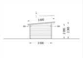Premium Gartenhaus LINZ 4X3 m , 12m² mit Pultdach – Bild 6
