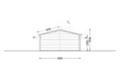 Blockbohlenhaus LUDWIG (44 + 44mm), 6x12m, 72m² – Bild 9