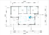 Blockbohlenhaus SCHLADMING (44 + 44 mm) 96 m² – Bild 6