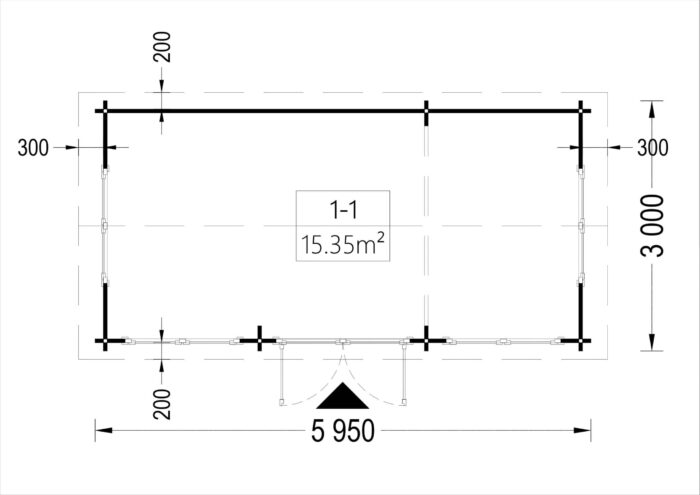 Gartenhaus OSKAR, 6x3 m, 18 m² – Bild 6