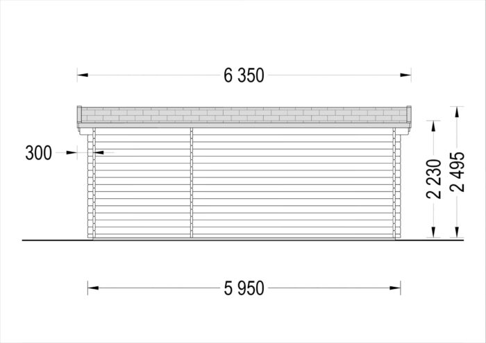 Gartenhaus OSKAR, 6x3 m, 18 m² – Bild 9