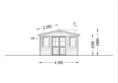 Gartenhaus aus Holz OLIVER (44mm), 4x3m, 12m² – Bild 9
