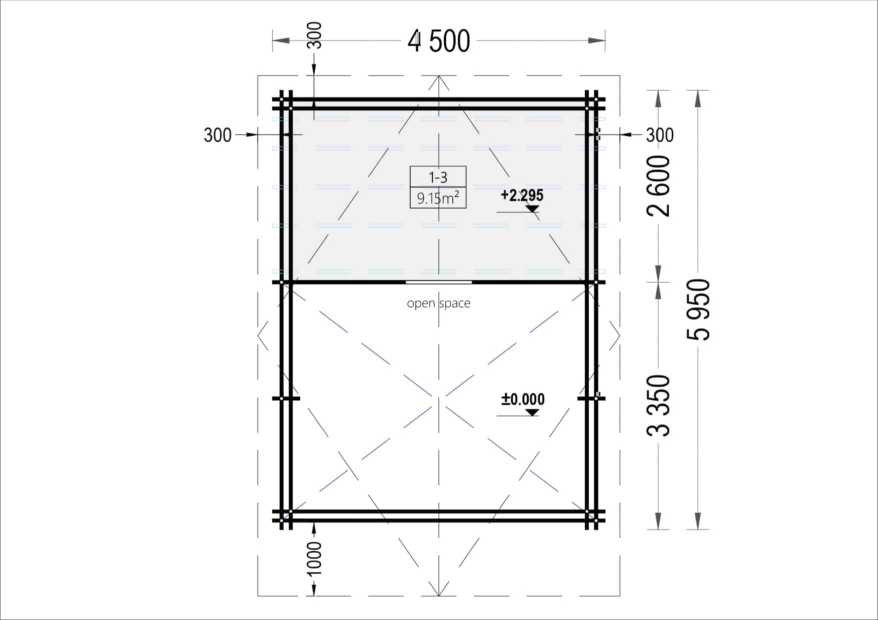 Scoot_4.50x5.95x4444_page-0003-1.jpg Blockbohlenhaus mit Schlafboden SALLY (44 + 44mm), 27m² Isoliert – Bild 7