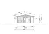 Blockbohlenhaus TRAUNSEE (44 + 44 mm) 50 m² – Bild 7