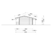 Blockbohlenhaus TRAUNSEE (44 + 44 mm) 50 m² – Bild 9