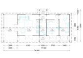 Blockbohlenhaus TRAUNSEE (66 mm) 50 m² – Bild 6