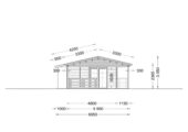 Blockbohlenhaus TRAUNSEE (66 mm) 50 m² – Bild 7