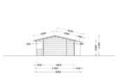 Blockbohlenhaus TRAUNSEE (66 mm) 50 m² – Bild 9