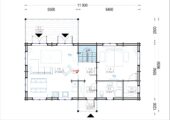 Blockbohlenhaus VERENA (44 + 44mm), 127m² – Bild 6