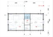 Blockbohlenhaus VERENA (44 + 44mm), 127m² – Bild 7