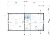 Blockbohlenhaus VERENA (44 + 44mm), 127m² – Bild 8