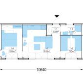Holzhaus Tobi, 47m² 66mm Extra Isoliert – Bild 7