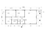 Blockbohlenhaus GOSAU (66 mm), 6x15 m, 90 m² – Bild 7