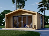 Gartenhaus ELSA (34 mm + Holzverschalung), 5x5m, 25m² Isoliert