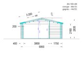 Gartenhaus Nele, 6x6m, 36m² Isoliert – Bild 13