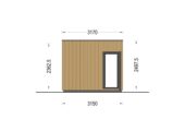Gartenhaus PREMIUM 5x3 m, 15 m² Isoliert – Bild 12