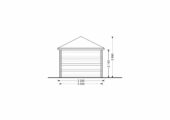Gartenhaus KILIAN, 5x3m, 15m² – Bild 3