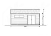 Gartenhaus aus Holz HANS (44mm), 6x3m, 18m² – Bild 6