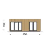 Gartenhaus PREMIUM (34mm + Holzverschalung), 6.5x4.5m, 30m² Isoliert (Kopie) – Bild 10