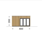 Gartenhaus PREMIUM (34mm + Holzverschalung), 6.5x4.5m, 30m² Isoliert (Kopie) – Bild 11