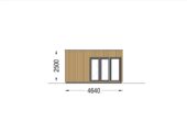 Premium Gartenhaus (34–44 mm + Holzverschalung), 6,5×4,5 m – 30 m² Extra Isoliert – Bild 10