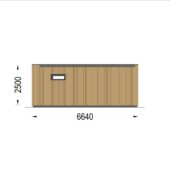 Gartenhaus PREMIUM (34mm + Holzverschalung), 6.5x4.5m, 30m² Isoliert (Kopie) – Bild 6