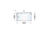 Premium Gartenhaus (34–44 mm + Holzverschalung), 6,5×4,5 m – 30 m² Extra Isoliert – Bild 8