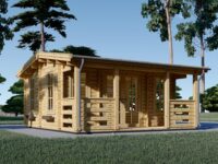 Premium Gartenhaus ROLAND 5x5 m, 25 m² Isoliert