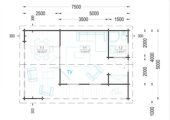 Blockbohlenhaus MILAN (44 mm) 37 m² – Bild 7