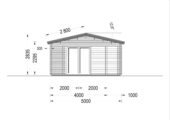 Blockbohlenhaus MILAN (44 mm) 37 m² – Bild 8